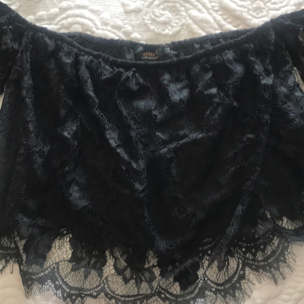 Forever 21 lace off shoulder top